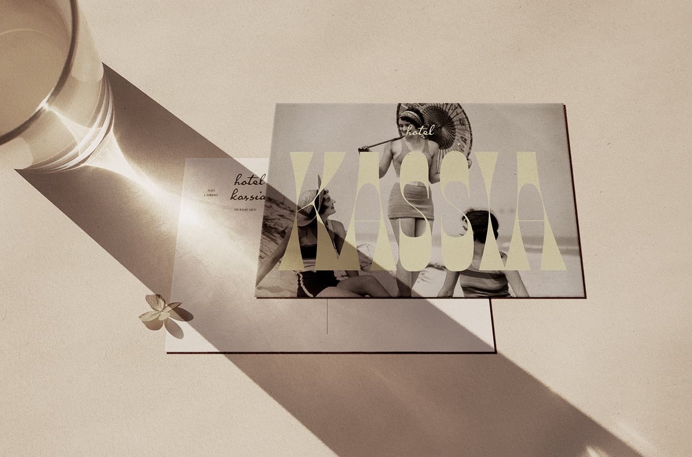 Hotel Kassia art direction — warm interiors and coastal styling