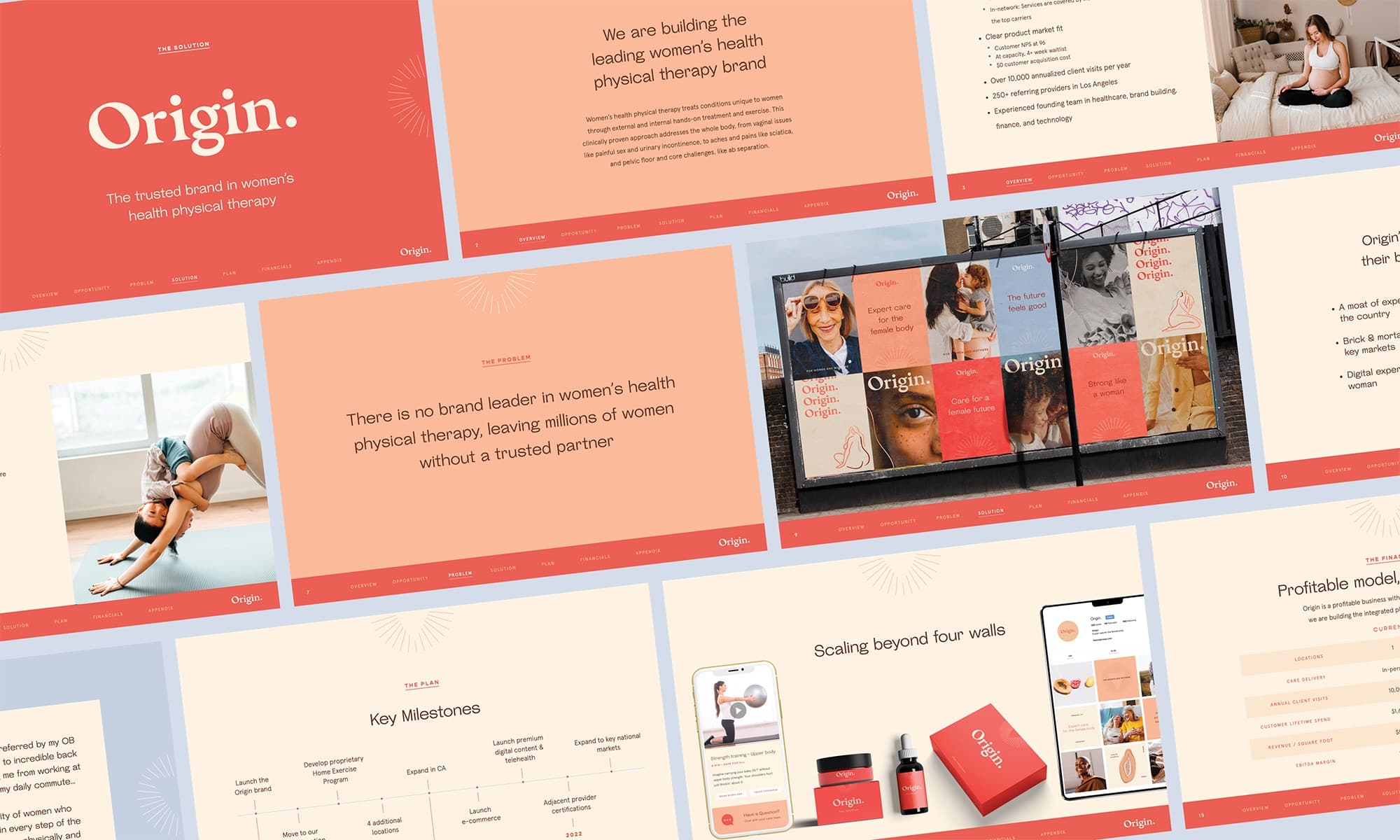 Origin brand application across print touchpoints